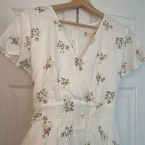 AlterD State white floral romper L